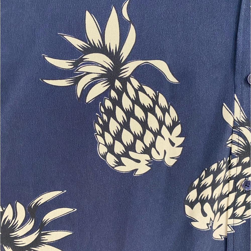 Rails Silk Whitney Pineapple Button Down Top Shirt - Picture 4 of 10